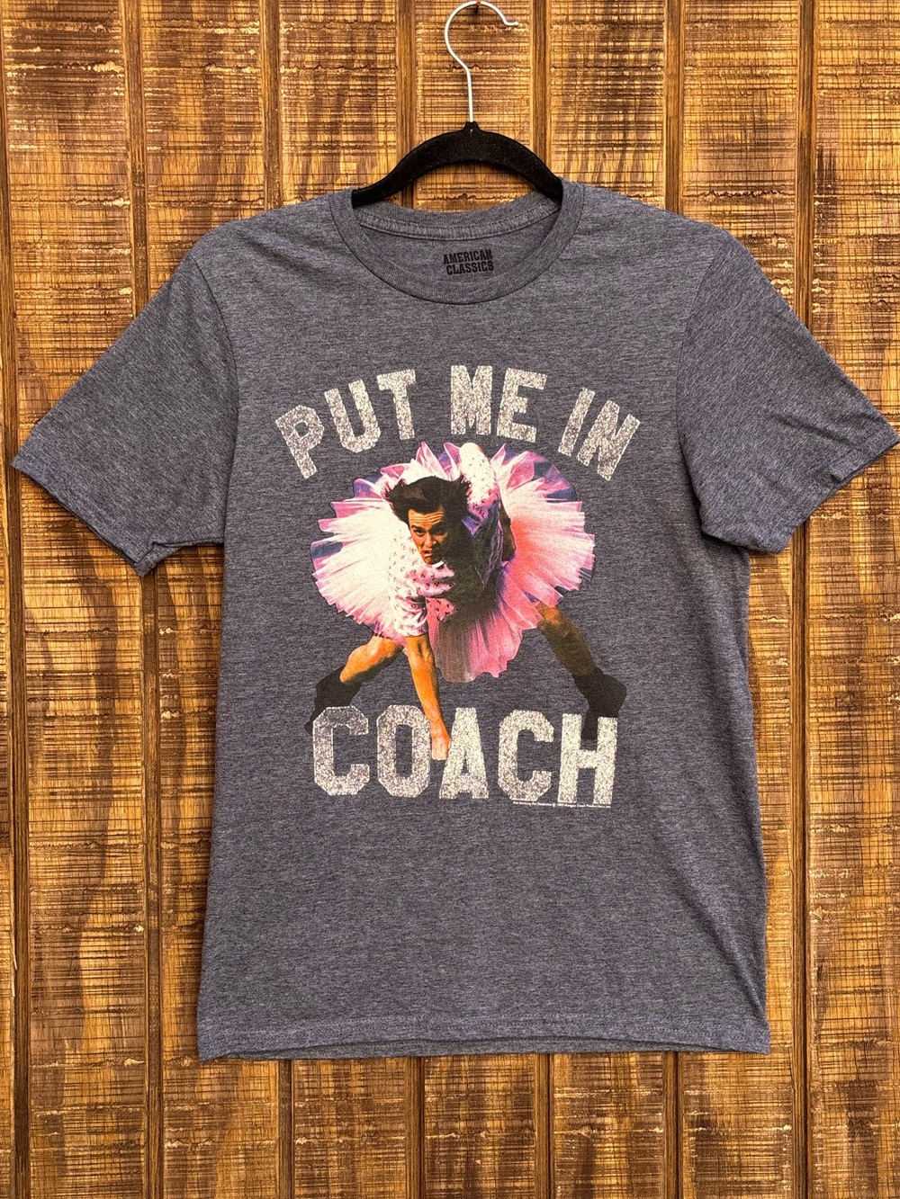 Ace Ventura Pet Detective Put Me In Coach 90’s Gray T-Shirt